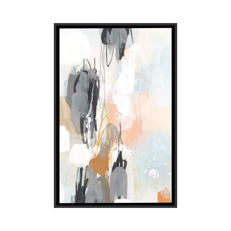 « elevation ii », impression sur toile, H 26 po x l 18 po x P 1,5 po, Toile avec cadre noir, Pas de tapis