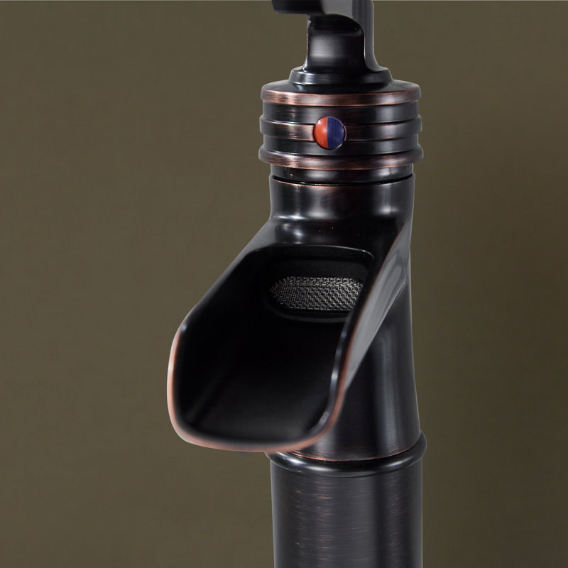 Vessel Bathroom Faucet With Drain Assembly, Oil Rubbed Bronze