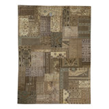 Wool Patchwork Area Rug