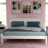 Wood Full Platform Bed Frame With Headboard, Slat Support And No Box Spring Needed, Espresso