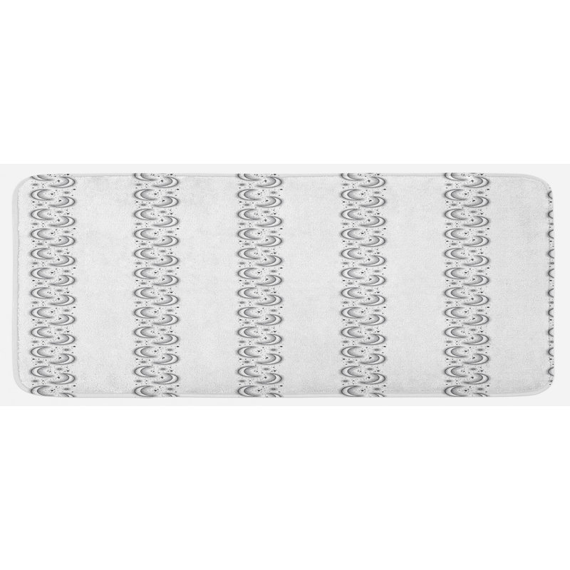 Tapis de cuisine half lune