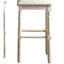 De 2 tabourets de bar en bois brun clair - Design aéré et tendance