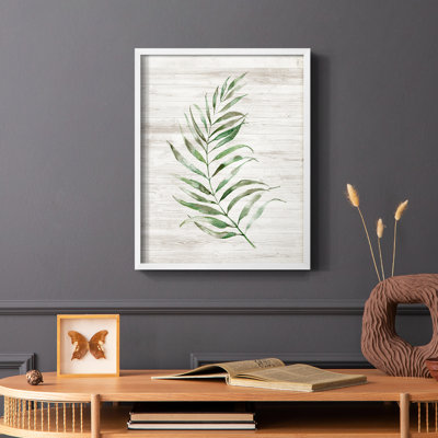 «Tropic Frond I», reproduction encadrée - bois massif