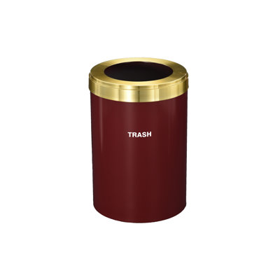 Steel Open Kitchen Trash Can