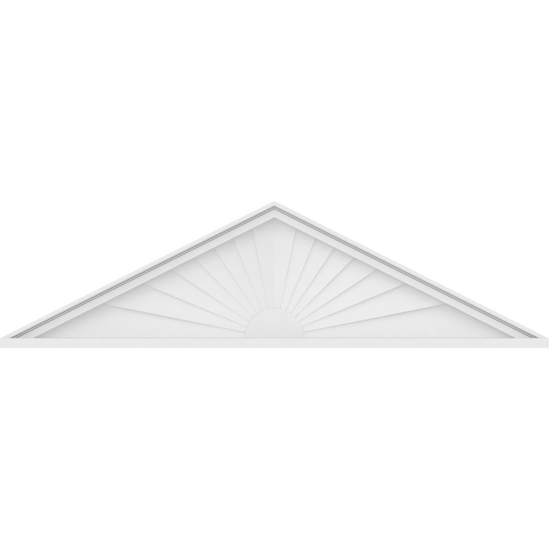 Pédalier en PVC de qualité architecturale à sommet pointu (pas 6/12), H 15 po x l 56 po x P 2 po
