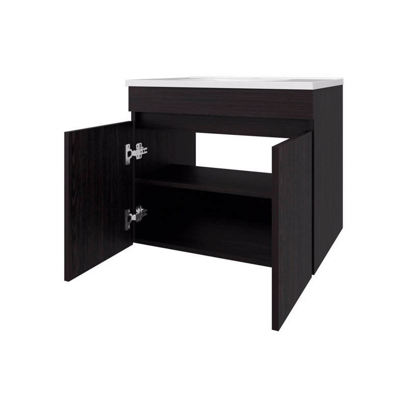 Vanity With 2 Doors, Dark Brown