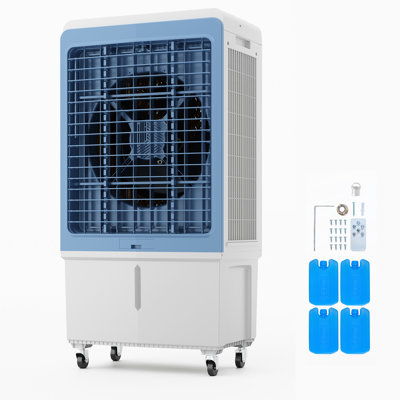 Refroidisseur d'air par évaporation portatif 4129 pi³ / min avec réservoir d'eau portable 12,7 gallons