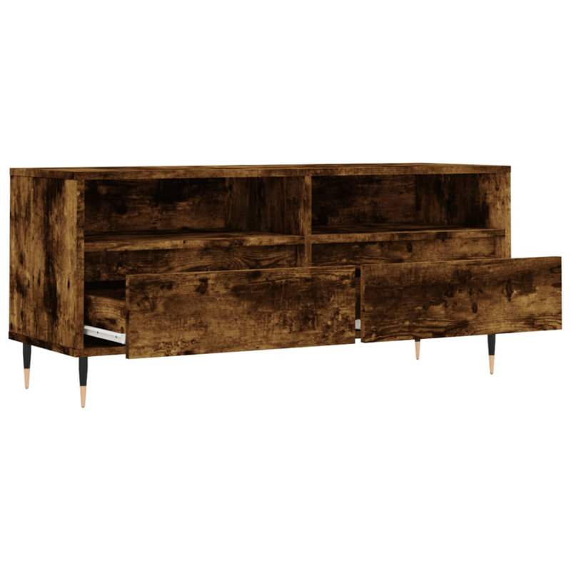 Boneta TV Stand for TVs up to 43", Smoked Oak