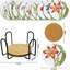 Set of 9 5D Diamond Painting Coasters Flower Coasters DIY Floral Diamond Painting Coasters Kit