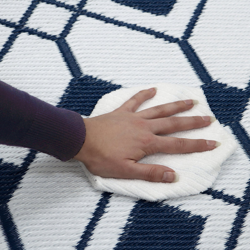 Geometric Indoor / Outdoor Area Rug, Rectangle 120 x 180cm
