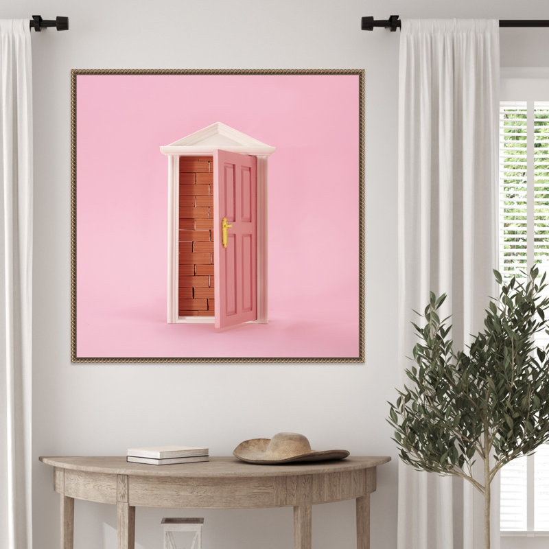 Brick Wall by Mingee Framed Canvas Wall Art Print, H 30 po x l 30 po