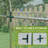 Galvanized Steel Crop Cage, Plant Protection Tent With Zippered Door, 4' X 8', Green-123626684-123626687