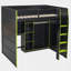 Lit mezzanine double avec bureau intégré-148962798