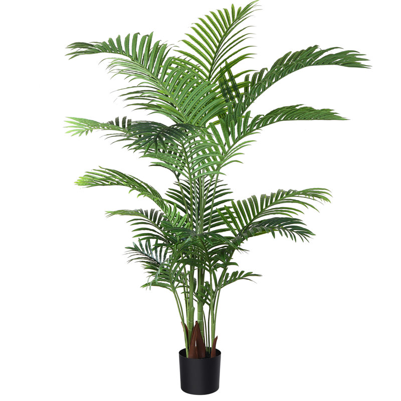 Adcock Artificial Areca Palm Tree in Pot, 63" H x 38" W x 38" D
