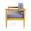 Weatogue 52.75'' Wide Acacia Loveseat with Cushions