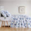Ensemble de courtepointe en coton bleu Estate-1700654402