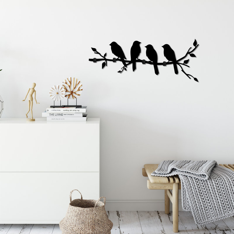 Crochet mural en métal