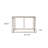 44" Champagne and Gold Faux Marble and Metal Frame Console Table