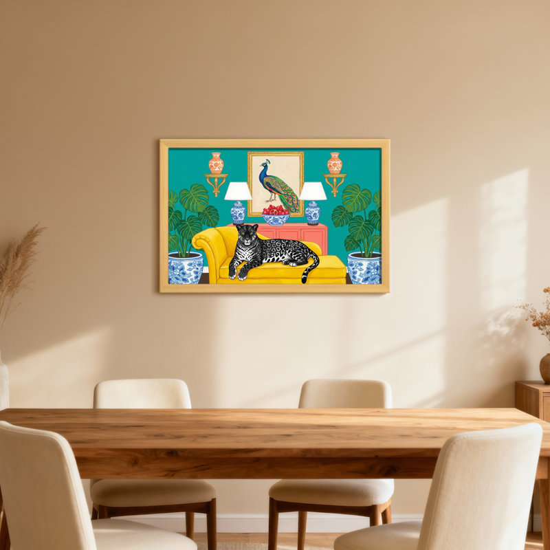 Reproduction d'art léopard des animaux tropicaux, Toile tendue, Ne s’applique pas, H 20 po x l 30 po