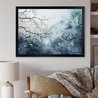 «Winter Tree Minimal Landscape II», reproduction sur toile