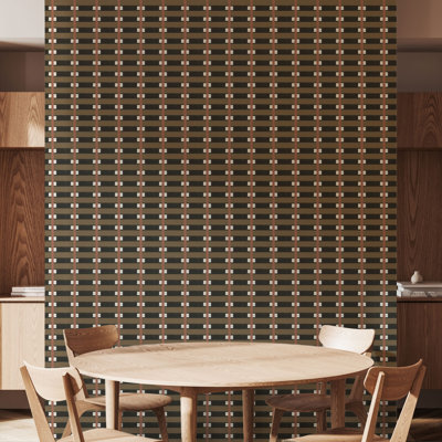 Lowcountry Sweetgrass Plum Peacock Wallpaper