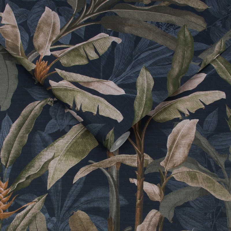 Borneo Emerald Wallpaper, Black