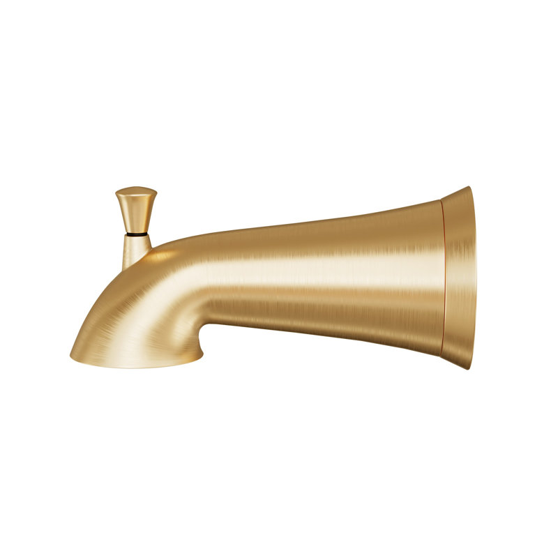 Provincetown Tub Spout with Diverter - Brushed Gold, Brushed Gold