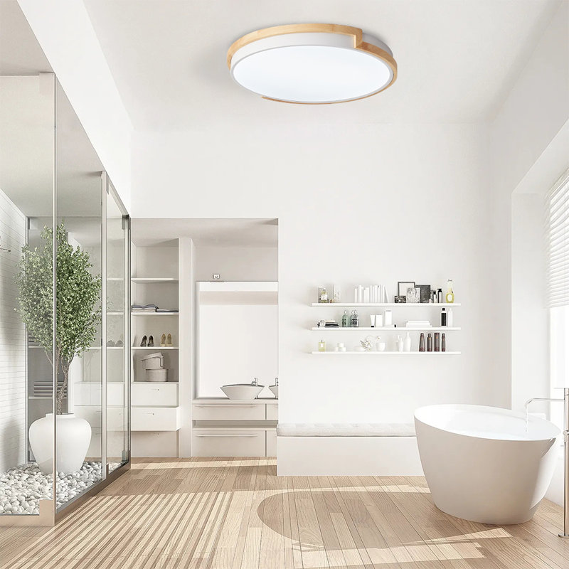 Aristaun LED Flush Mount, 6500, White