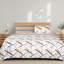Aspire Homeware Ochre Abstract Stripe Duvet Cover Set-132286274