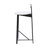 Metal Bar Stool with Backrest (Set of 3)