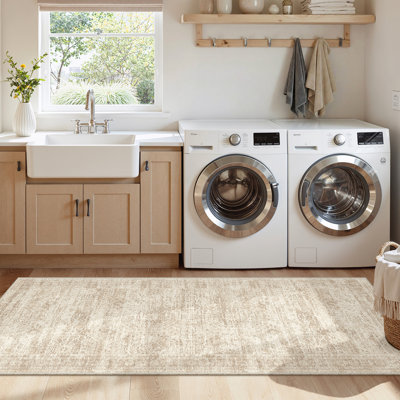 Washable Distressed Persian Rug