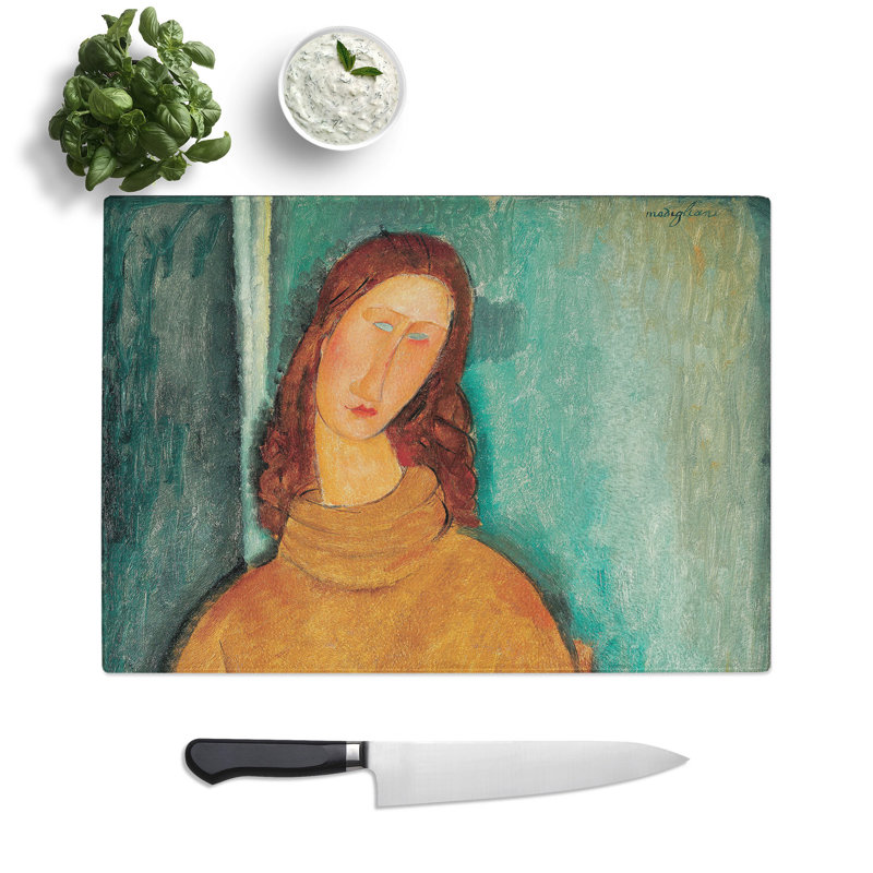 Jeanne Hebuterne Vol.2 by Amedeo Modigliani Chopping Board, 0.4cm H x 28.5cm W x 39cm L