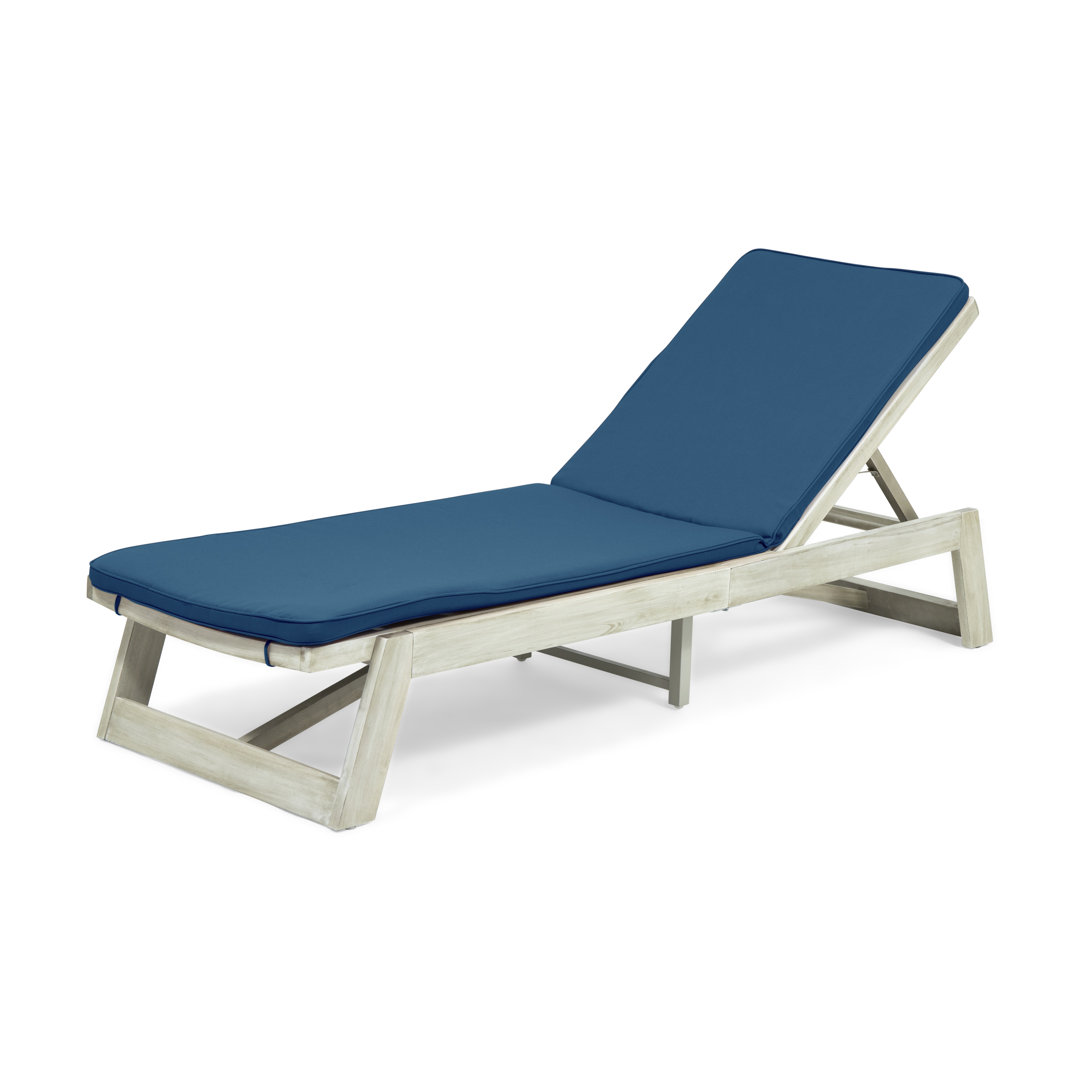 Vinita Outdoor Chaise Lounge , Cushion Included Beachcrest Home™ Cushion 