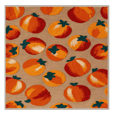  Tapis lavable fruits kaki