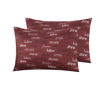 Taies d'oreiller rouge Inspire