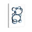 Modern Single Line Geometric Bear Print-69849480-69849481