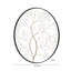 Black & Gold Tree Wall Decoration for Living Room, Metal Roung Wall Decor-2139581249