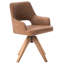 MORAVIA 40cm H Upholstered Armchair in Brown