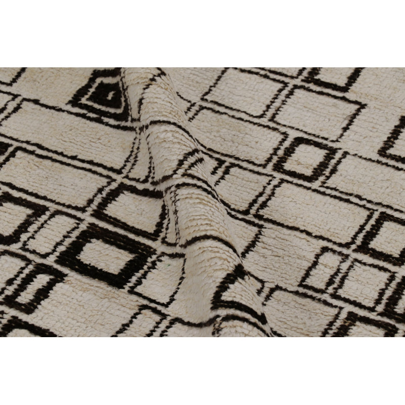 Modern One-of-a-Kind 8'7x11'0 Hand Knotted Area Rug