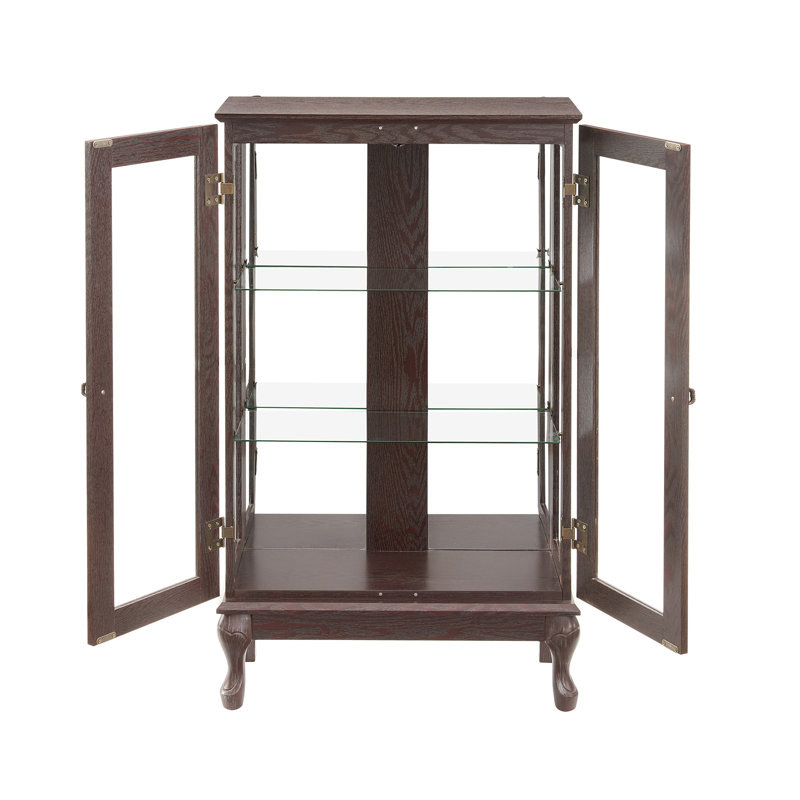 Vitrine 2 portes avec portes en verre trempé