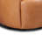 Alma Genuine Italian Leather Swivel Lounge Chair in Bourbon Tan