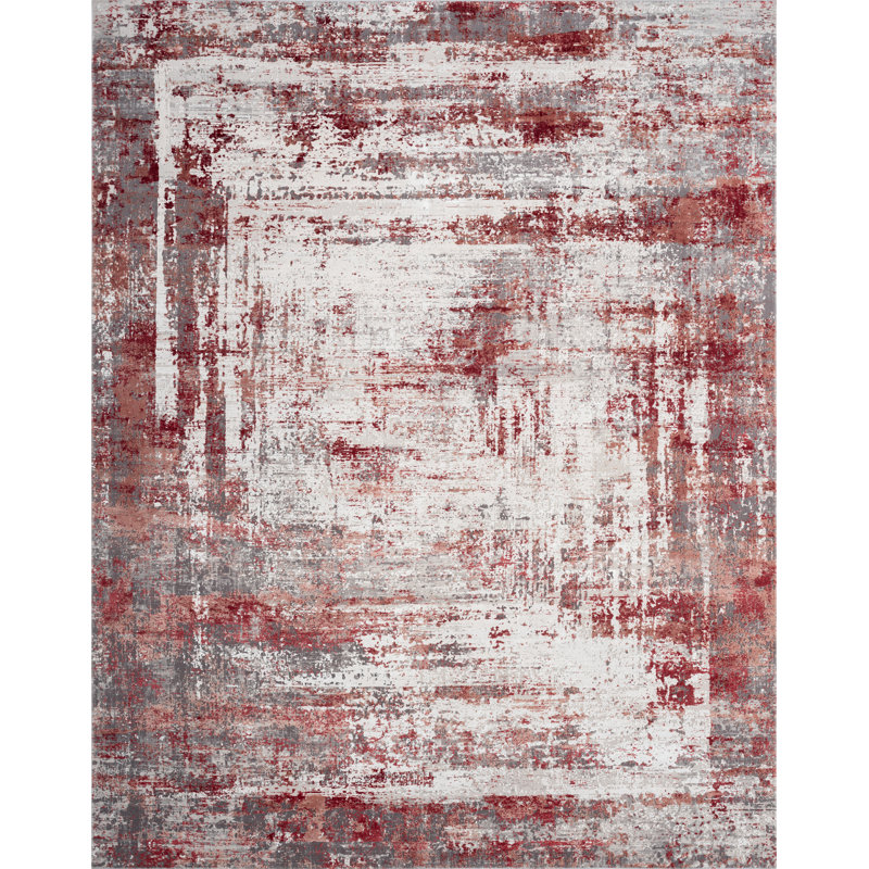Evgenii Power Loom Gray/Brown Rug, Round 8', Gray/Brown