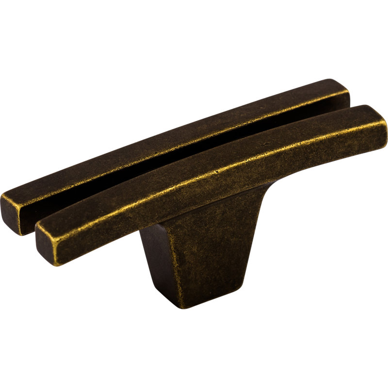 Flared 2 5/8" Length Geometric Knob, German Bronze
