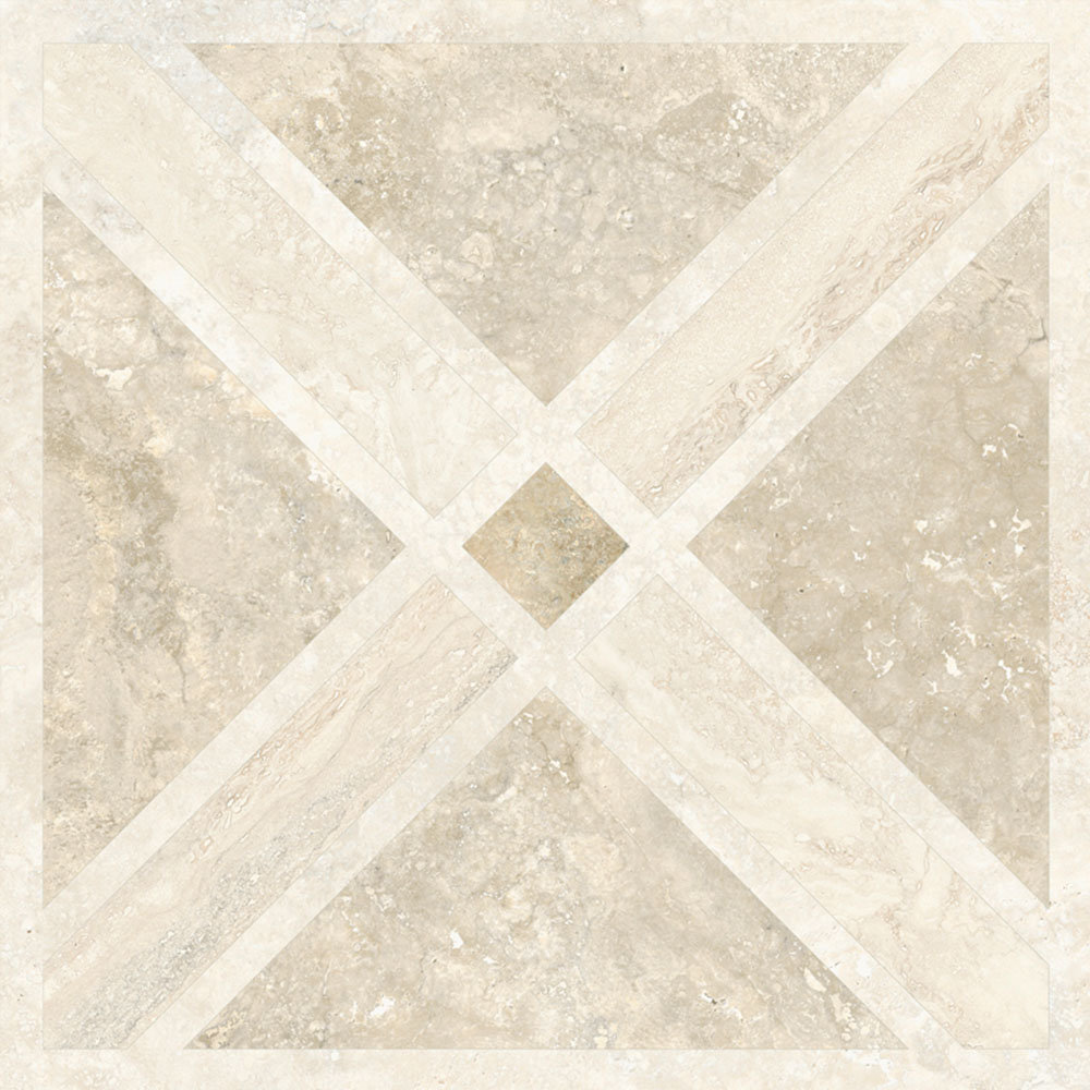 View of Tilefy Travino Cross Cut Travertine 24X24 Matte Porcelain Tile ...