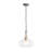 1-light Rippled Glass Water Drop Pendant-107381851