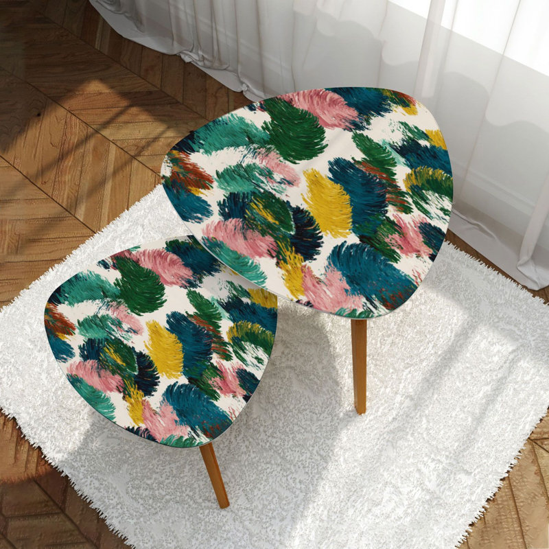 Ensemble de 2 tables basses gigognes Triangle Nesting