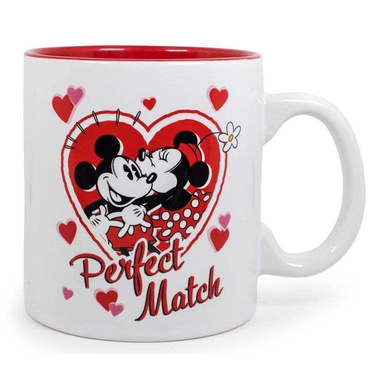 Disney 11oz Coffee Mug Big Heart Minnie, Red