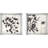 " Shadow on Wood " 2 Piece Art Graphic Art Set