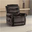 Fauteuil relevable de style transitionnel gris foncé