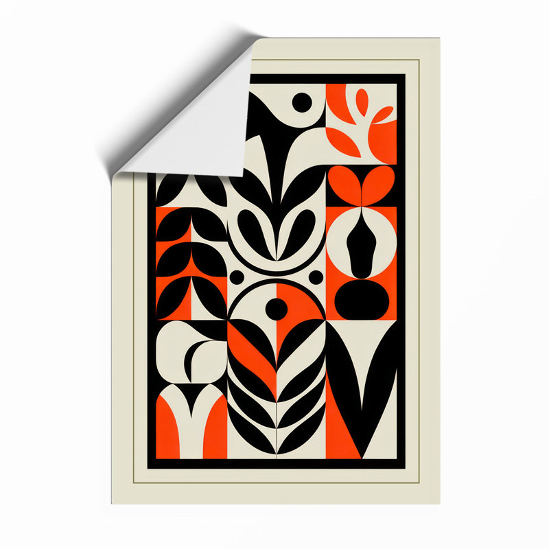 Botanical Deco Art Deco - Framed Print, A1 - 84.1 x 59.4 cm, Unframed